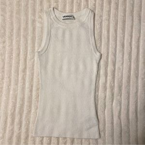 100% linen Venroy tank top